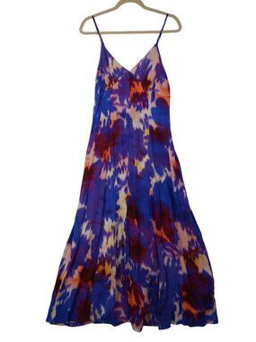 ✨3/$30 The Drop S Womens Multicolor Spaghetti Strap Maxi Dress Boho